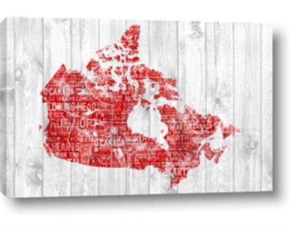 Picture of Canada Map Grey Background