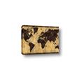 Picture of Brick Wall World Map _GroupedProduct_Rectangle_Landscape_Canvas_