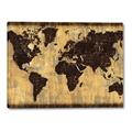 Picture of Brick Wall World Map _GroupedProduct_Rectangle_Landscape_Canvas_