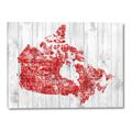 Picture of Canada Map Grey Background _GroupedProduct_Rectangle_Landscape_Canvas_
