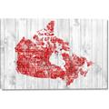 Picture of Canada Map Grey Background _GroupedProduct_Rectangle_Landscape_Canvas_