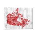 Picture of Canada Map Grey Background _GroupedProduct_Rectangle_Landscape_Canvas_
