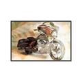 Picture of Motorbike I _GroupedProduct_Rectangle_Landscape_Canvas_Framed_