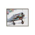 Picture of Flying in colour _GroupedProduct_Rectangle_Landscape_Canvas_Framed_
