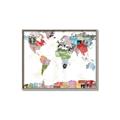 Picture of Collecting stamps  _GroupedProduct_Rectangle_Landscape_Canvas_Framed_