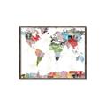 Picture of Collecting stamps  _GroupedProduct_Rectangle_Landscape_Canvas_Framed_