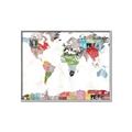 Picture of Collecting stamps  _GroupedProduct_Rectangle_Landscape_Canvas_Framed_