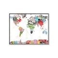 Picture of Collecting stamps  _GroupedProduct_Rectangle_Landscape_Canvas_Framed_