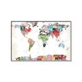 Picture of Collecting stamps  _GroupedProduct_Rectangle_Landscape_Canvas_Framed_