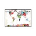 Picture of Collecting stamps  _GroupedProduct_Rectangle_Landscape_Canvas_Framed_