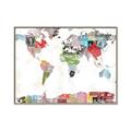 Picture of Collecting stamps  _GroupedProduct_Rectangle_Landscape_Canvas_Framed_