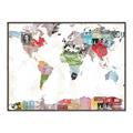 Picture of Collecting stamps  _GroupedProduct_Rectangle_Landscape_Canvas_Framed_