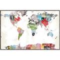 Picture of Collecting stamps  _GroupedProduct_Rectangle_Landscape_Canvas_Framed_
