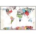 Picture of Collecting stamps  _GroupedProduct_Rectangle_Landscape_Canvas_Framed_