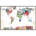Picture of Collecting stamps  _GroupedProduct_Rectangle_Landscape_Canvas_Framed_