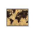 Picture of Brick Wall World Map _GroupedProduct_Rectangle_Landscape_Canvas_Framed_
