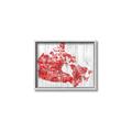 Picture of Canada Map Grey Background _GroupedProduct_Rectangle_Landscape_Canvas_Framed_
