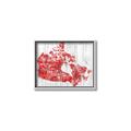 Picture of Canada Map Grey Background _GroupedProduct_Rectangle_Landscape_Canvas_Framed_
