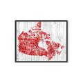 Picture of Canada Map Grey Background _GroupedProduct_Rectangle_Landscape_Canvas_Framed_
