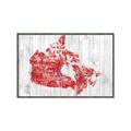 Picture of Canada Map Grey Background _GroupedProduct_Rectangle_Landscape_Canvas_Framed_