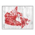 Picture of Canada Map Grey Background _GroupedProduct_Rectangle_Landscape_Canvas_Framed_