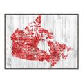 Picture of Canada Map Grey Background _GroupedProduct_Rectangle_Landscape_Canvas_Framed_