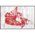 Picture of Canada Map Grey Background _GroupedProduct_Rectangle_Landscape_Canvas_Framed_