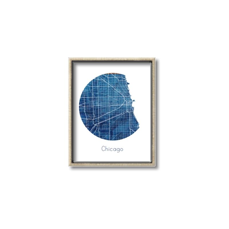 Picture of Round Chicago _GroupedProduct_Rectangle_Portrait_Canvas_Framed_