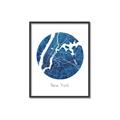 Picture of Round New York _GroupedProduct_Rectangle_Portrait_Canvas_Framed_