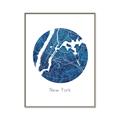 Picture of Round New York _GroupedProduct_Rectangle_Portrait_Canvas_Framed_