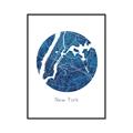 Picture of Round New York _GroupedProduct_Rectangle_Portrait_Canvas_Framed_