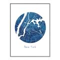 Picture of Round New York _GroupedProduct_Rectangle_Portrait_Canvas_Framed_
