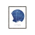 Picture of Round Los Angeles _GroupedProduct_Rectangle_Portrait_Canvas_Framed_