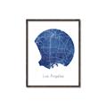 Picture of Round Los Angeles _GroupedProduct_Rectangle_Portrait_Canvas_Framed_