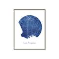 Picture of Round Los Angeles _GroupedProduct_Rectangle_Portrait_Canvas_Framed_