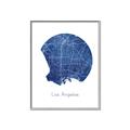 Picture of Round Los Angeles _GroupedProduct_Rectangle_Portrait_Canvas_Framed_