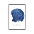 Picture of Round Los Angeles _GroupedProduct_Rectangle_Portrait_Canvas_Framed_