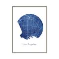 Picture of Round Los Angeles _GroupedProduct_Rectangle_Portrait_Canvas_Framed_