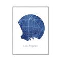Picture of Round Los Angeles _GroupedProduct_Rectangle_Portrait_Canvas_Framed_