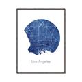 Picture of Round Los Angeles _GroupedProduct_Rectangle_Portrait_Canvas_Framed_