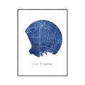 Picture of Round Los Angeles _GroupedProduct_Rectangle_Portrait_Canvas_Framed_