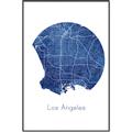 Picture of Round Los Angeles _GroupedProduct_Rectangle_Portrait_Canvas_Framed_