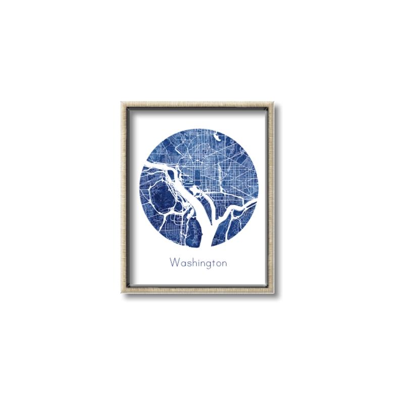 Picture of Round Washington _GroupedProduct_Rectangle_Portrait_Canvas_Framed_