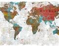 Picture of Newspaper World map  _GroupedProduct_Rectangle_Landscape_Unframed_Print_Only_