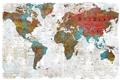 Picture of Newspaper World map  _GroupedProduct_Rectangle_Landscape_Unframed_Print_Only_