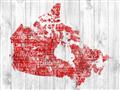 Picture of Canada Map Grey Background _GroupedProduct_Rectangle_Landscape_Unframed_Print_Only_