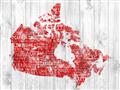 Picture of Canada Map Grey Background _GroupedProduct_Rectangle_Landscape_Unframed_Print_Only_