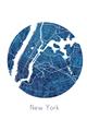 Picture of Round New York _GroupedProduct_Rectangle_Portrait_Unframed_Print_Only_