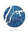 Picture of Round New York _GroupedProduct_Rectangle_Portrait_Unframed_Print_Only_
