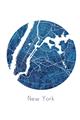 Picture of Round New York _GroupedProduct_Rectangle_Portrait_Unframed_Print_Only_